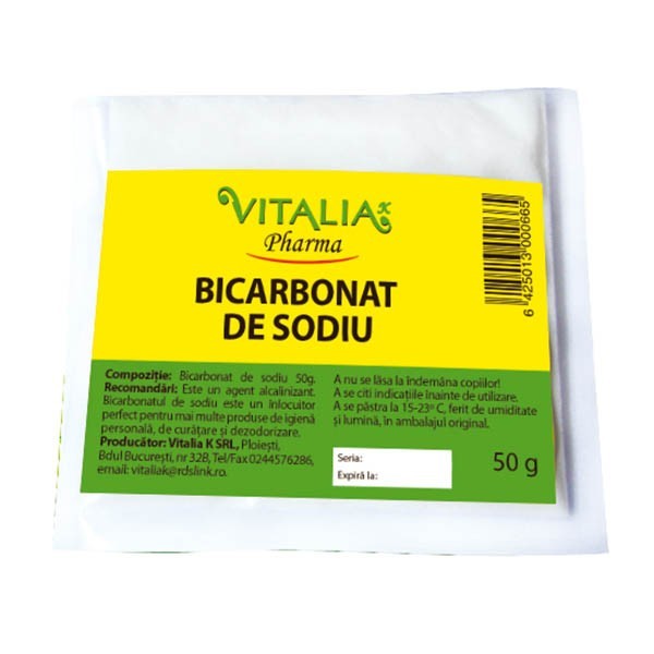 Bicarbonat de sodiu (50g) - VivaPharma